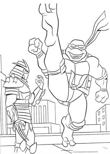 Kids-n-fun.com | 80 coloring pages of Ninja Turtles